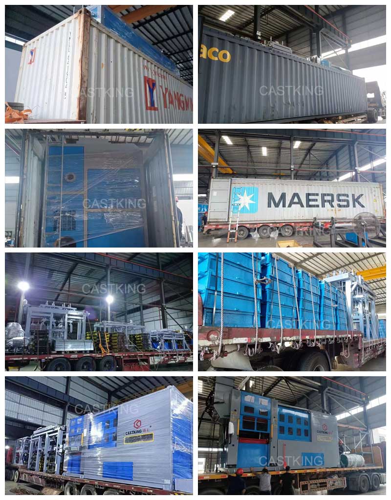 Export shipment of casting molding machines
