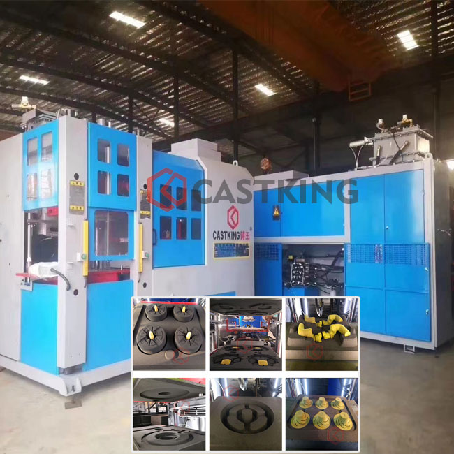 China automatic horizontal parting flaskless sand casting molding machine factory/manufacturer/supplier