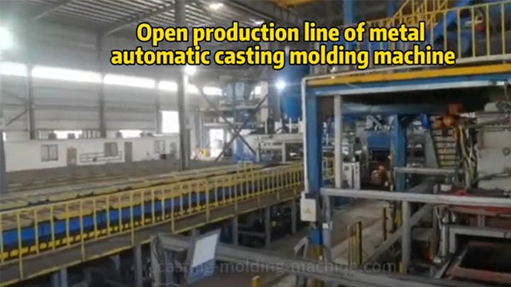 Open production line of metal automatic casting molding machine