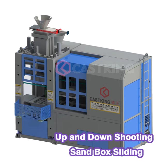 Up and Down Shooting Sand Box Sliding Automatic Casting Molding Machine
