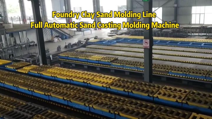 Foundry Clay Sand Molding Line Full Automatic Sand Casting Molding Machine Production Line