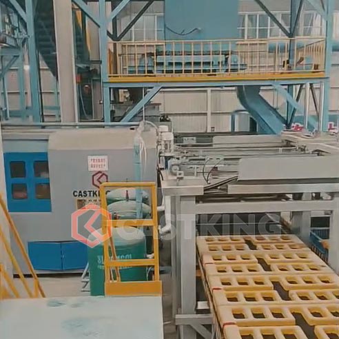 Automatic Sand Molding Machine Casting Line For Brake Pads Cast Iron