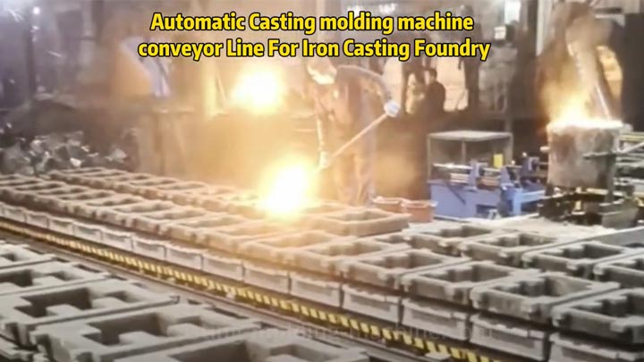 Automatic Casting molding machine conveyor Line For Iron Casting Foundry